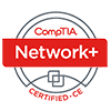 CompTia Network Plus certified 2019 badge
